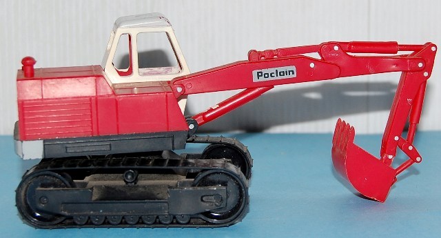 Miniature Bourbon Poclain LC80 - Pelle Sur Chenilles Rouge - 1/43 - 1968